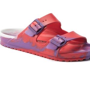 NWOT Birkenstock Arizona Eva Multicolor Bright Violet Size 7L 5M